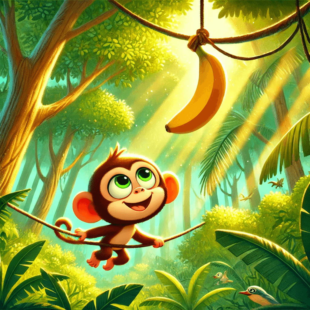 The Curious Monkey's Banana Adventure