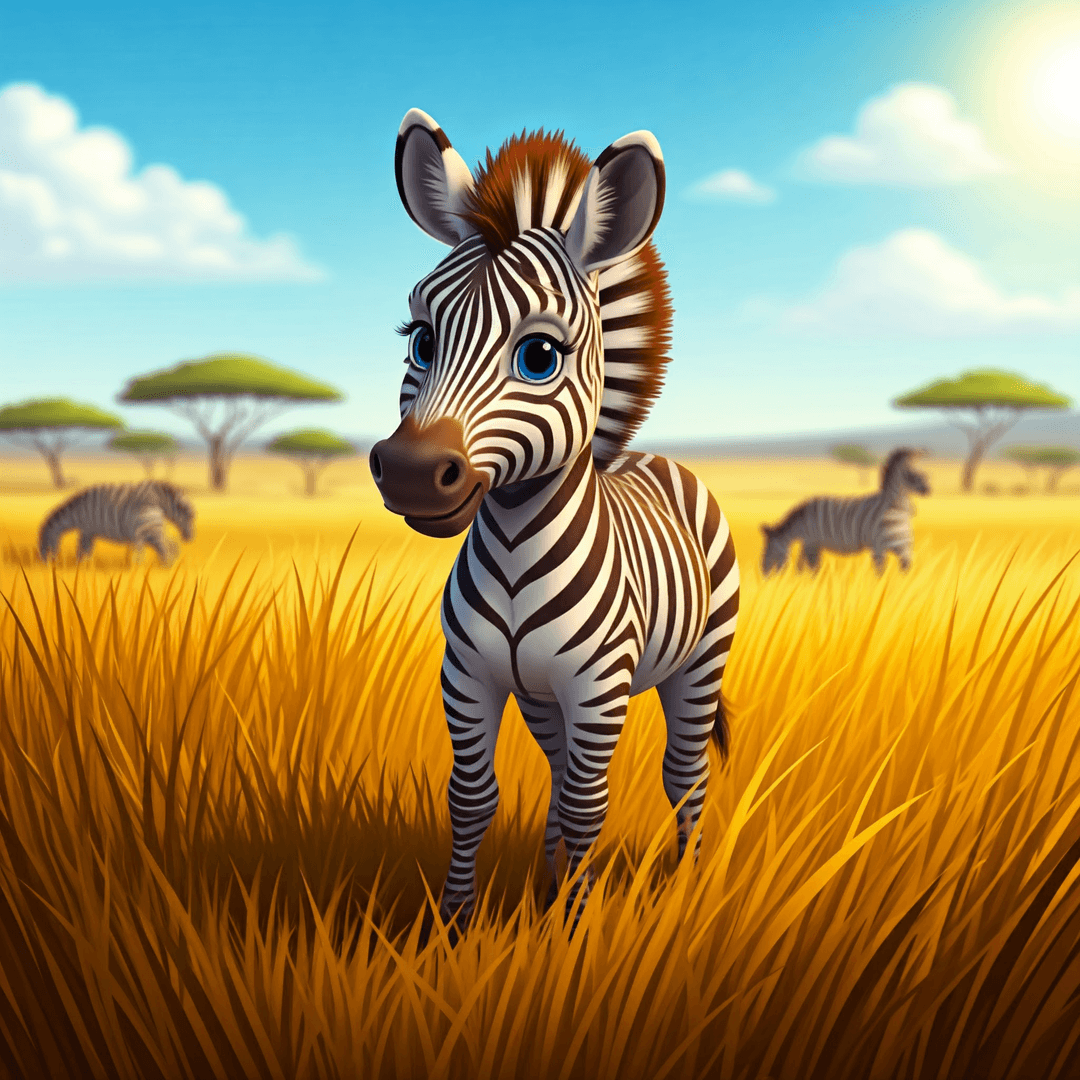 The Melodic Zebra and the Majestic Lion